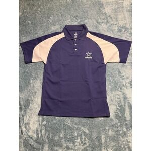 Dallas Cowboys Authentic Apparel Polo Shirt M Mens Blue NFL Logo